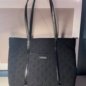 Vera Bradley Quilted Black Tote